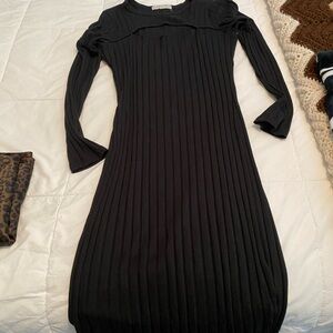 Chic Black Long Sleeve Dress